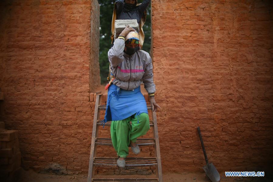 NEPAL-BHAKTAPUR-LABOR DAY-BRICK FACTORY