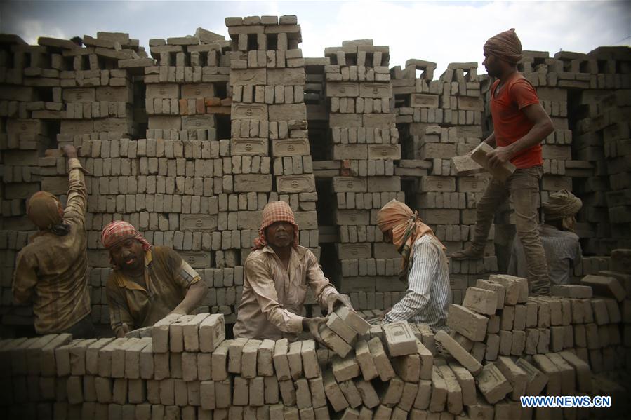 NEPAL-BHAKTAPUR-LABOR DAY-BRICK FACTORY