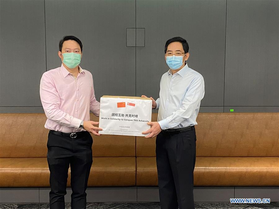 SINGAPORE-CHINA-DONATION