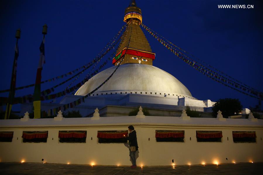 NEPAL-KATHMANDU-BOUDHANATH STUPA-BUDDHA JAYANTI FESTIVAL