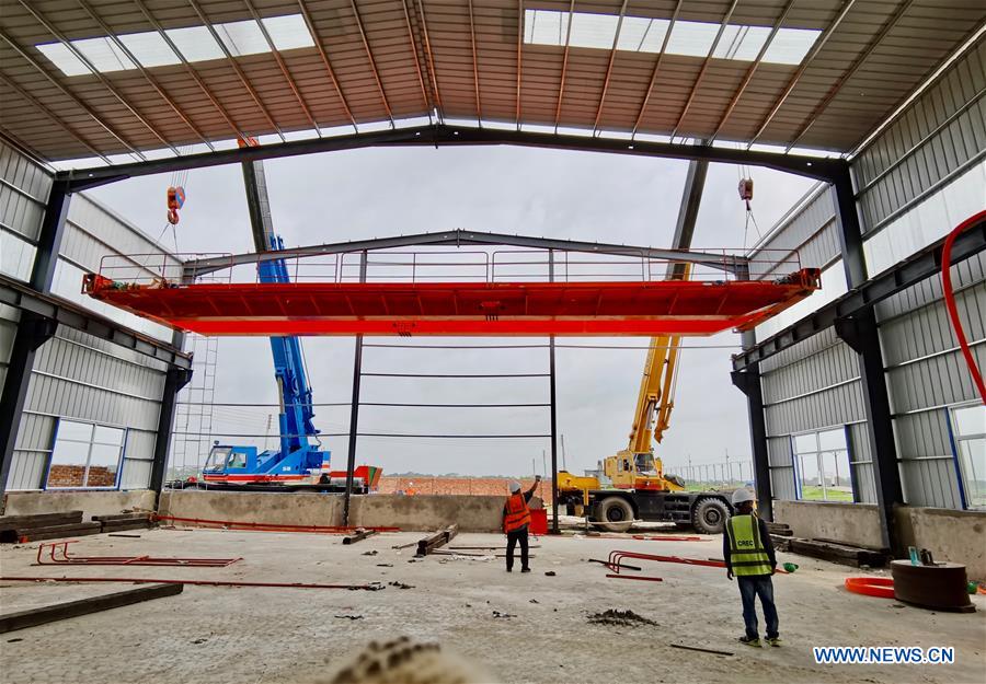BANGLADESH-DHAKA-COVID-19-CONCRETE SLEEPER FACTORY