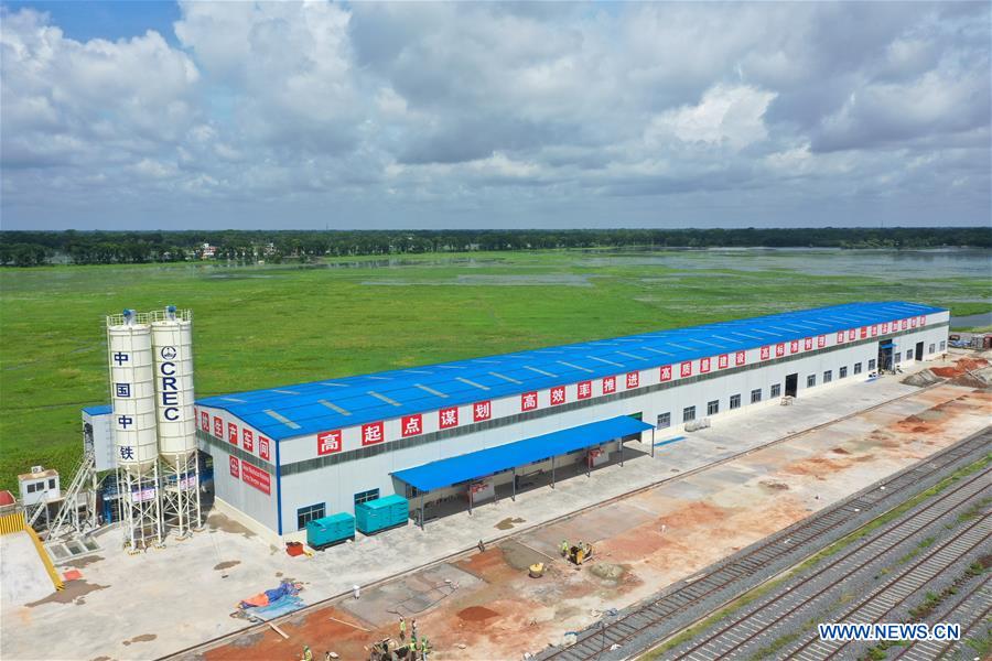 BANGLADESH-DHAKA-COVID-19-CONCRETE SLEEPER FACTORY