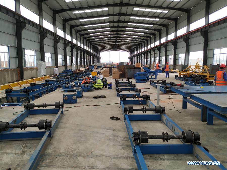 BANGLADESH-DHAKA-COVID-19-CONCRETE SLEEPER FACTORY