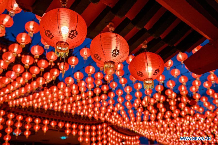 Red lanterns set for Chinese Lunar New Year in Kuala Lumpur