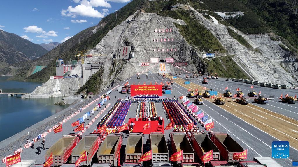 China's highestaltitude mega hydropower plant goes operational Xinhua