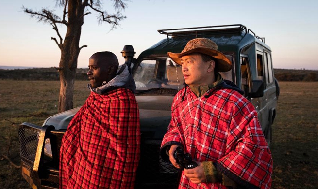 In pics: Chinese wildlife conservationist in Maasai Mara, Kenya