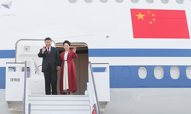 Chinese president arrives in Spain for state visit