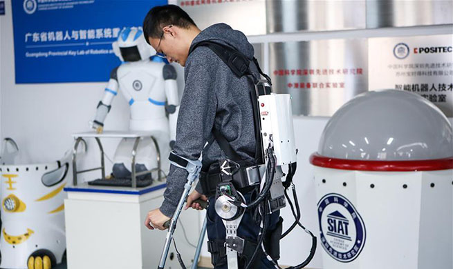 Pic story: exoskeleton robot brings hope to paralyzed people, the aged