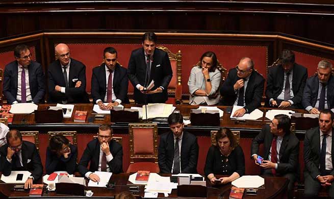 Italian new pro-Europe gov't wins confidence vote in senate