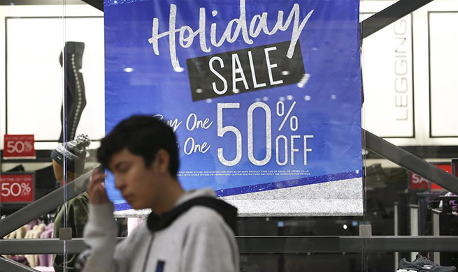 People do shopping for Black Friday sales in Ontario, U.S.