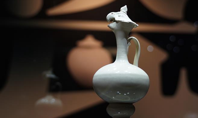 Tang Dynasty porcelain on display in Xi'an, NW China