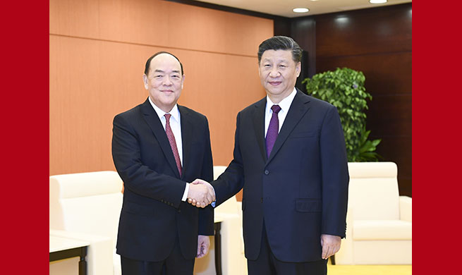 Central govn't fully supports Macao chief executive's work: Xi