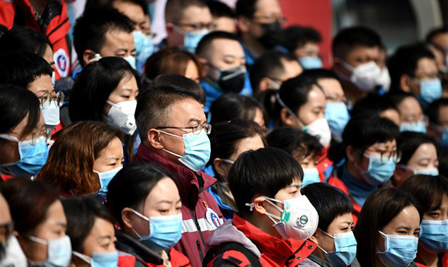 Medical team from Xi'an leaves for Hubei to aid novel coronavirus control efforts