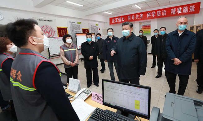 Xi Focus: Xi vows to win people's war against novel coronavirus