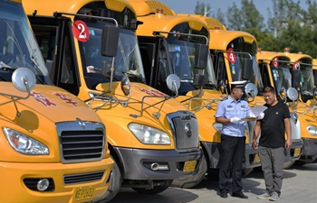 Safety checks conducted on school buses for upcoming new semester