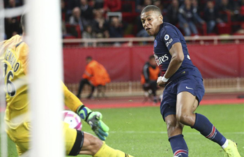 PSG rout Monaco to stay perfert in Ligue 1
