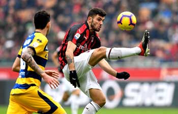 AC Milan beats Parma 2-1 in Italian Serie A