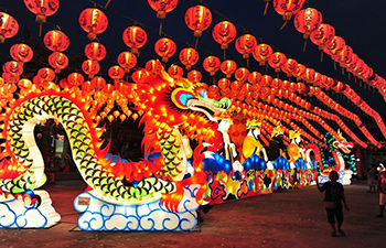 Lantern show held in Bangkok to celebrate Chinese Lunar New Year