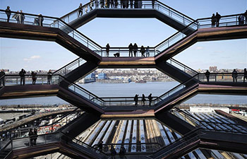Landmark "Vessel" on Hudson Yards becomes tourist attraction in NY