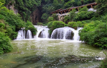 View of Tianhetan scenic area in Guiyang, SW China
