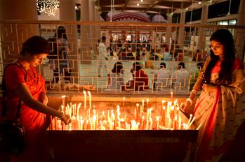 Diwali festival celebrated in Dhaka, Bangladesh
