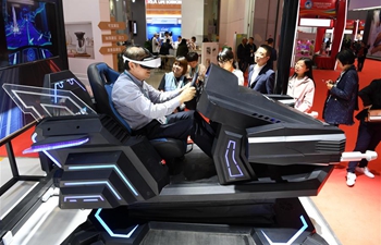 People visit Sci-tech Life exhibition area during 2nd CIIE