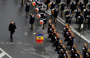 National Day military parade held in Bucharest, Romania
