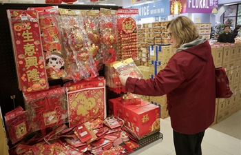 People in Canada shop for upcoming Spring Festival