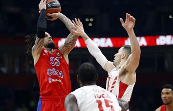 Euroleague basketball match: Crvena Zvezda vs. CSKA