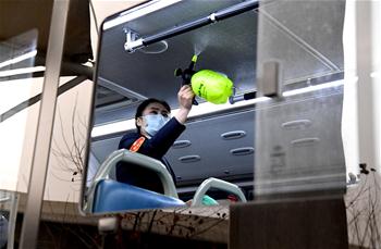 Pic story: bus driver takes measures to ensure travel safety amid epidemic control