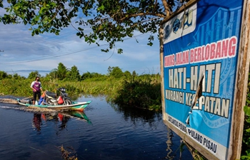 Flood hits Central Borneo, Indonesia