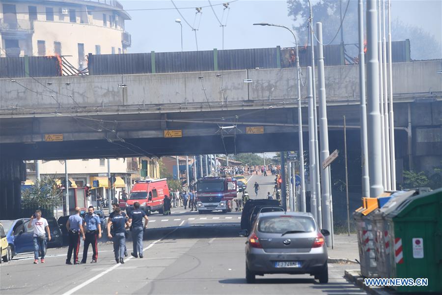 ITALY-BOLOGNA-OIL TANKER-EXPLOSION