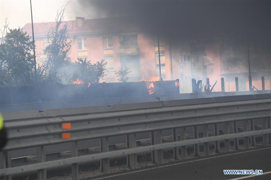 ITALY-BOLOGNA-OIL TANKER-EXPLOSION