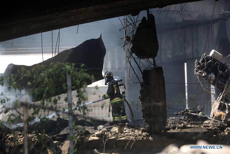 ITALY-BOLOGNA-OIL TANKER-EXPLOSION