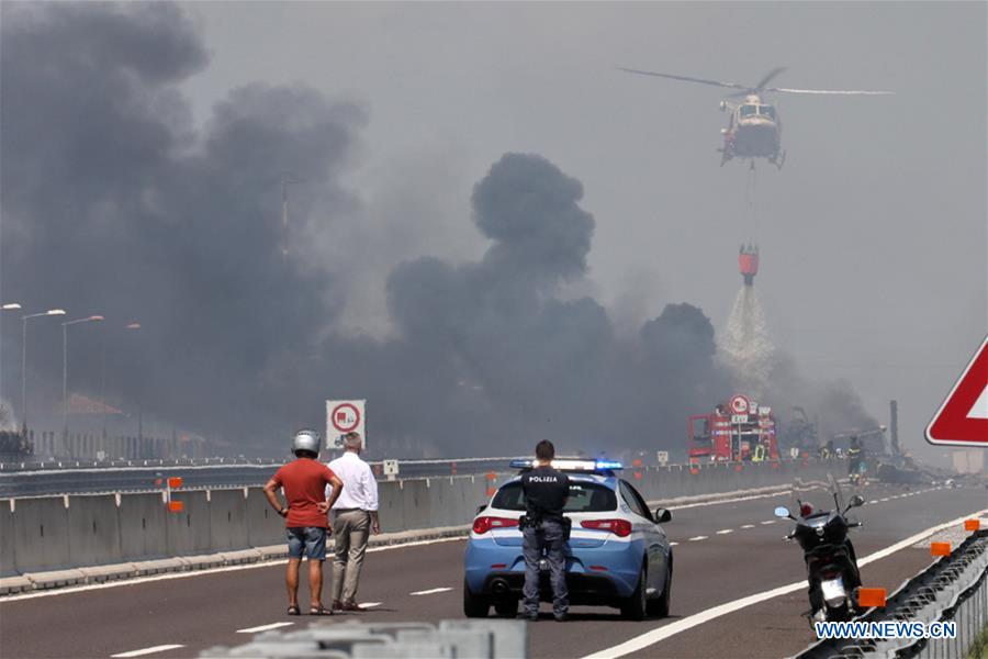 ITALY-BOLOGNA-OIL TANKER-EXPLOSION