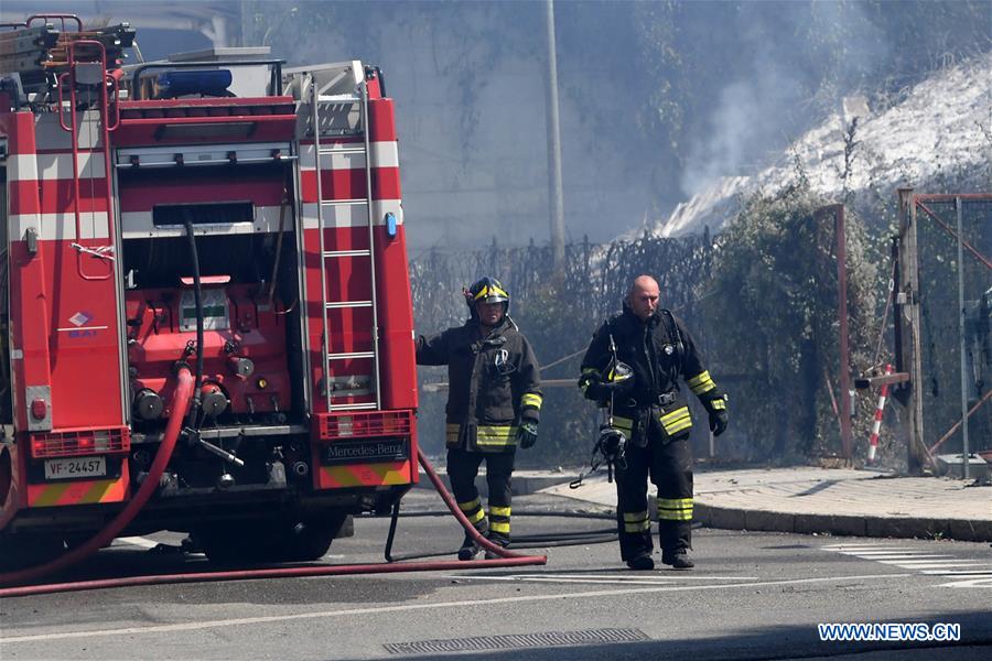 ITALY-BOLOGNA-OIL TANKER-EXPLOSION