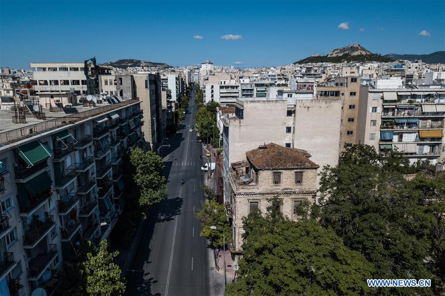 GREECE-ATHENS-SUMMER HOLIDAY-EMPTY STREETS