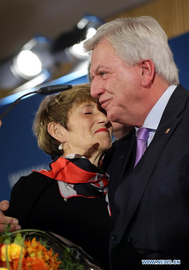 GERMANY-WIESBADEN-HESSE-STATE ELECTION-VOLKER BOUFFIER