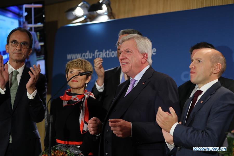 GERMANY-WIESBADEN-HESSE-STATE ELECTION-VOLKER BOUFFIER