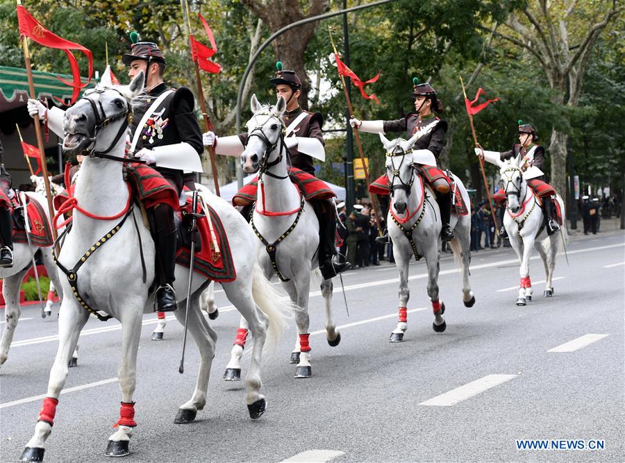 PORTUGAL-LISBON-WWI-100TH ANNIVERSARY-MILITARY PARADE