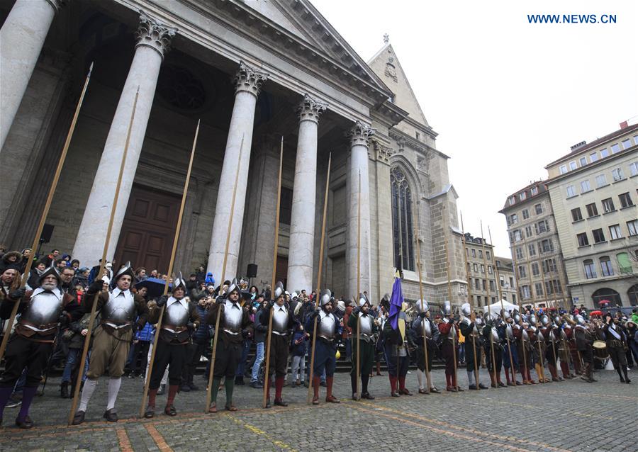 SWITZERLAND-GENEVA-L'ESCALADE-CELEBRATION 