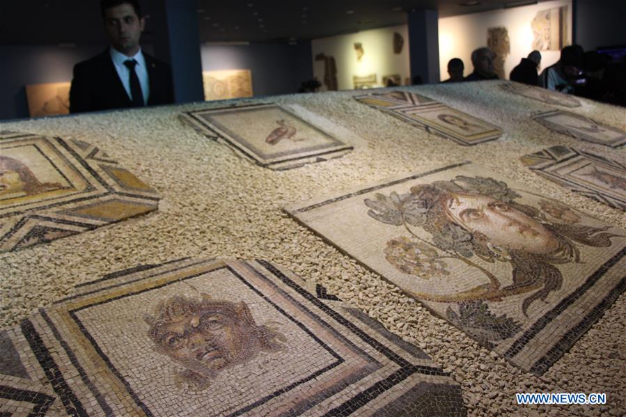 TURKEY-GAZIANTEP-MOSAIC-GYPSY GIRL-RETURN