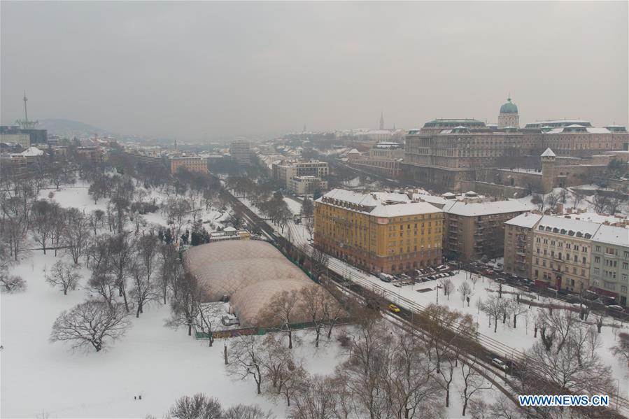 HUNGARY-BUDAPEST-SNOW
