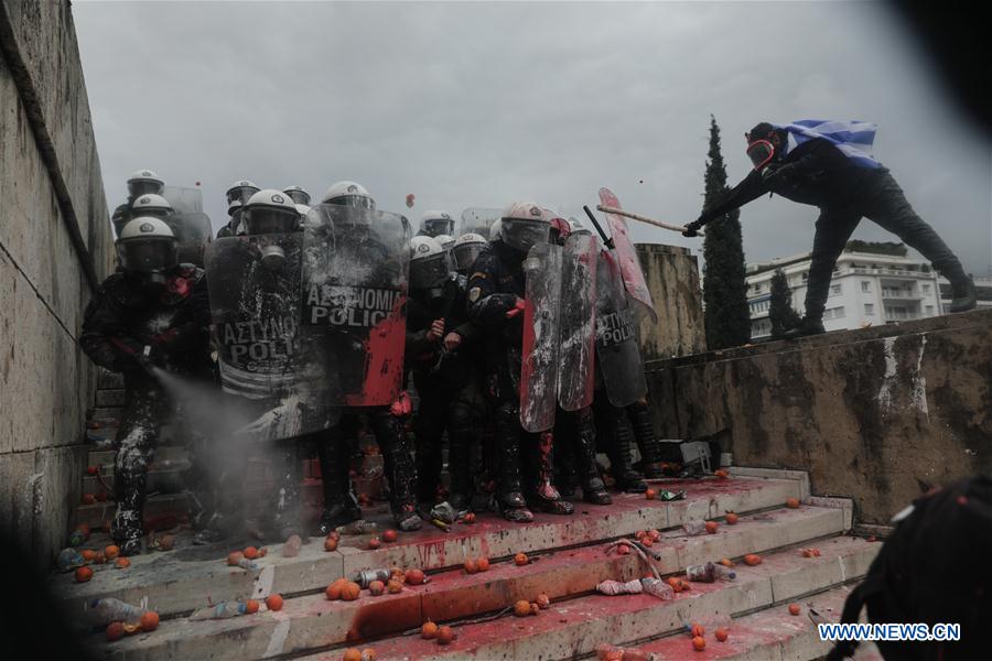 GREECE-ATHENS-RALLY-MACEDONIA-NAME DEAL-CLASHES