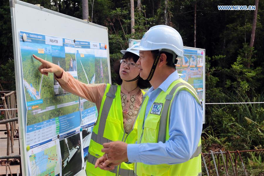 BRUNEI-TEMBURONG DISTRICT-TEMBURONG BRIDGE-CONSTRUCTION-CHINA-CSCEC