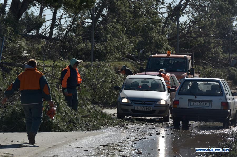CROATIA-NIN-WEATHER-STRONG WIND