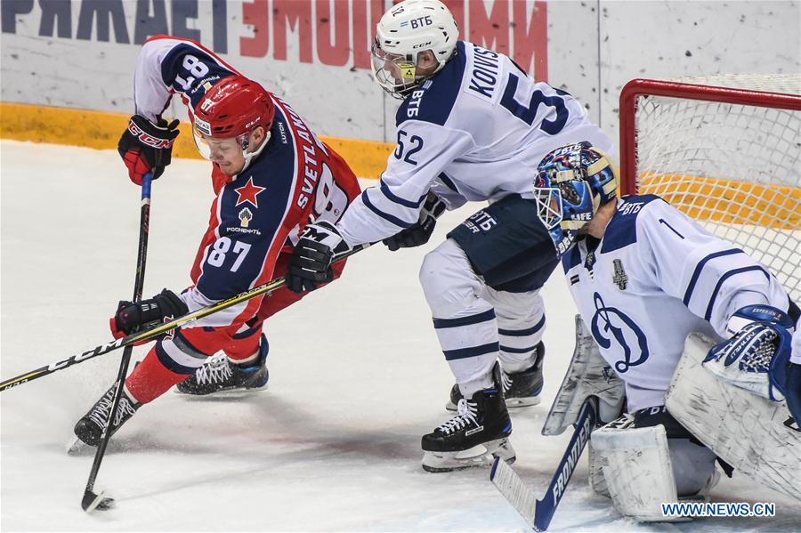 (SP)RUSSIA-MOSCOW-ICE HOCKEY-KHL-DYNAMO MOSCOW VS CSKA MOSCOW