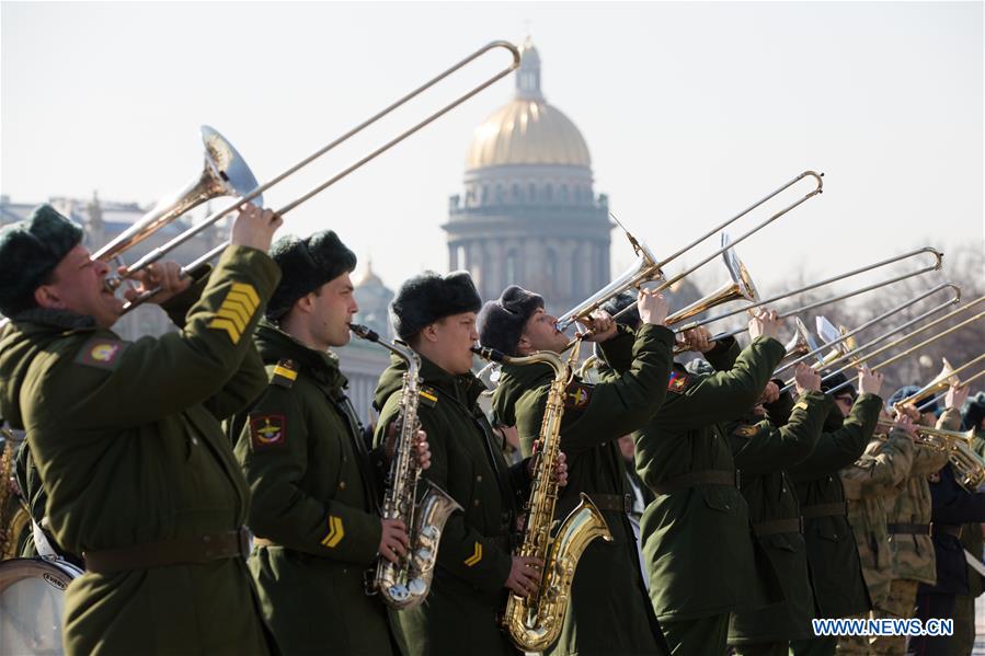 RUSSIA-ST. PETERSBURG-VICTORY DAY PARADE-REHEARSAL