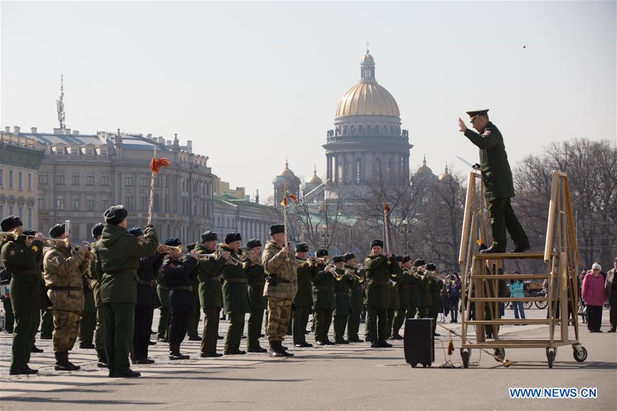 RUSSIA-ST. PETERSBURG-VICTORY DAY PARADE-REHEARSAL