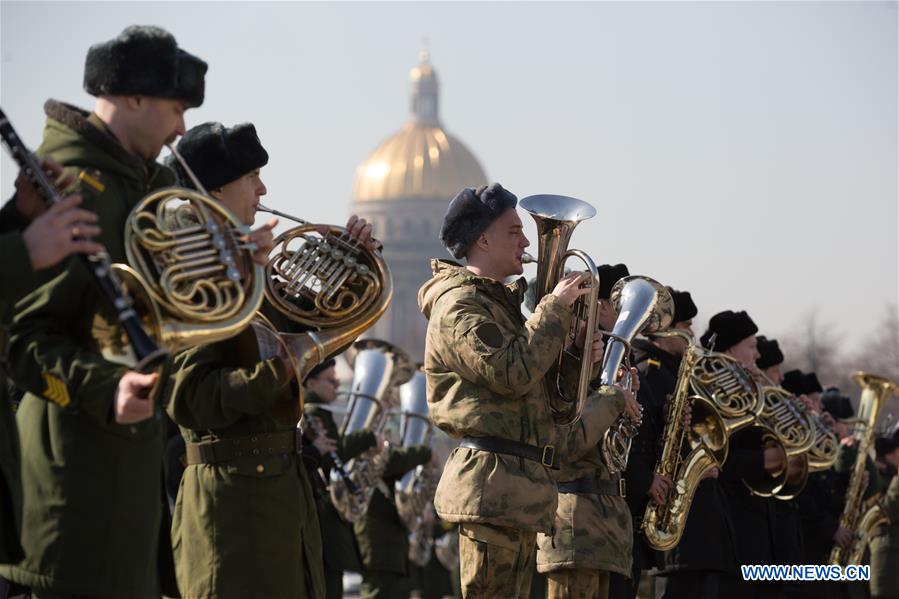 RUSSIA-ST. PETERSBURG-VICTORY DAY PARADE-REHEARSAL